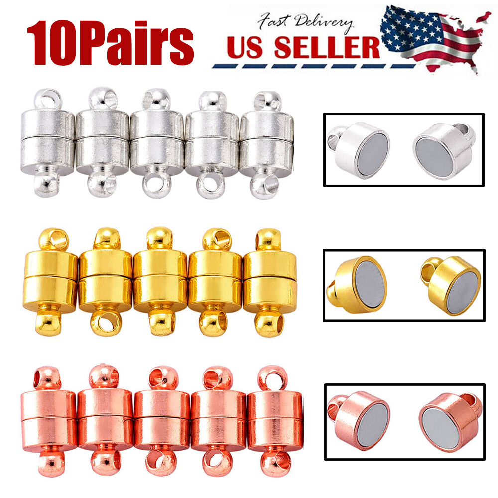 Strong Magnetic Clasps For DIY Necklace Bracelet Jewelry Hook Connector US New