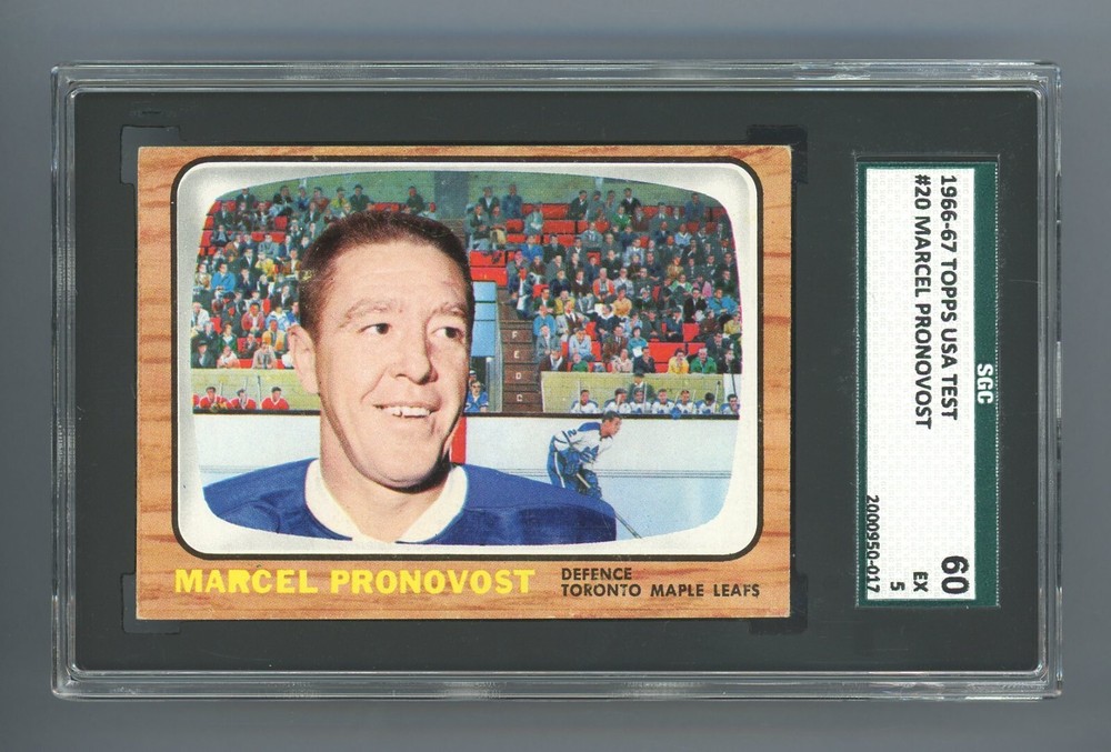 1966 Topps USA Test Marcel Pronovost SGC 5 EX Hockey Card #2000950-017