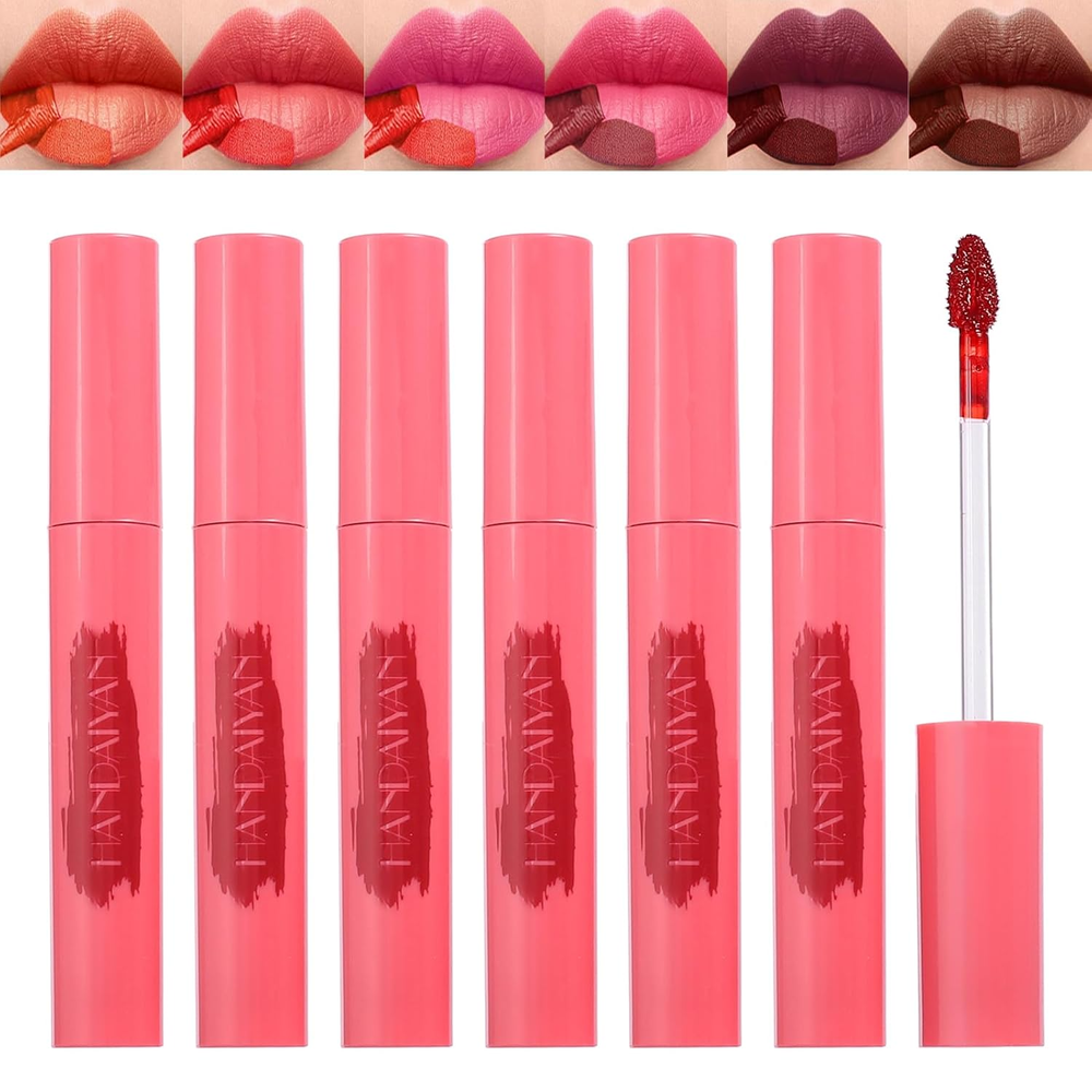 6PCS Lip Liner,Peel off Lip Liner Tattoo, Peel off Lip Stain, Long Lasting Lip S