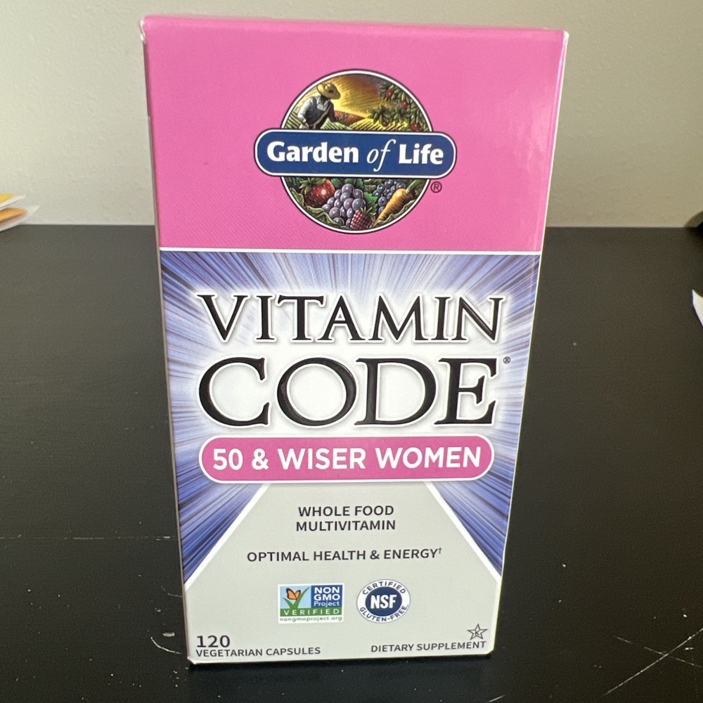 Garden Of Life Vitamin Code 50 & Wiser Women Vegetarian Capsules 120ct