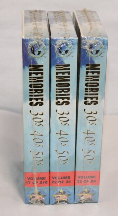 Memories: The Big Band Years - (Volumes 17, 22 & 24 / VHS) – NEW Sealed-image