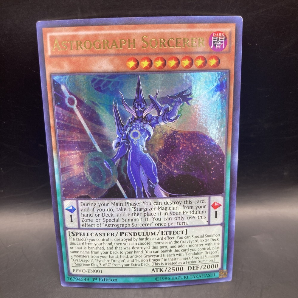 Astrograph Sorcerer PEVO-EN001 1st Ed Pendulum Evolution TCG Card