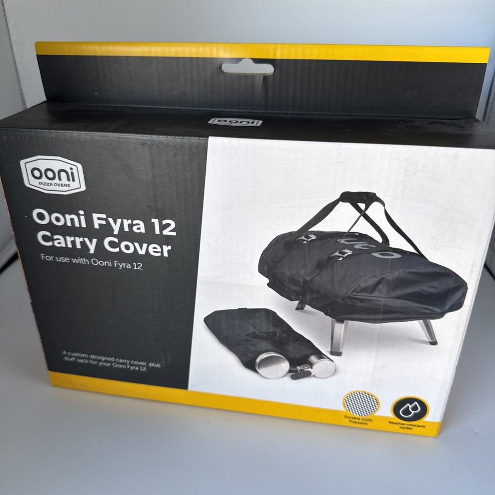 Ooni Fyra Portable Pizza Oven Carry Cover w/ Handles - Black - New Plus Sack