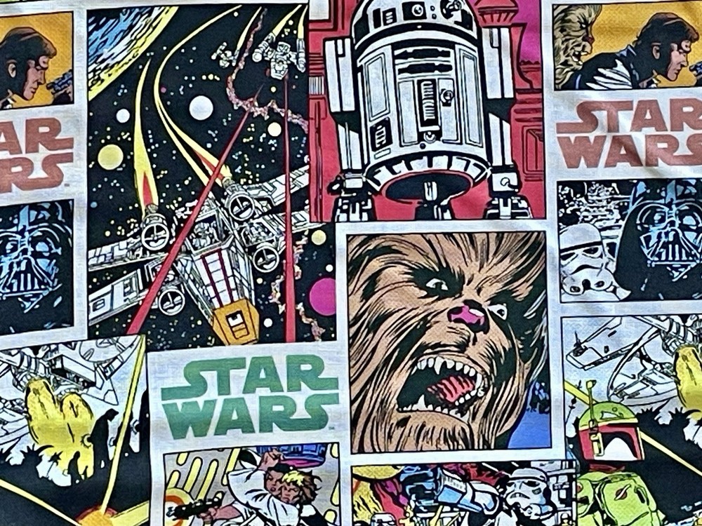 Star Wars Lucas Film Comic Book Cotton Camelot Fabric 8 Yards 44 Wide