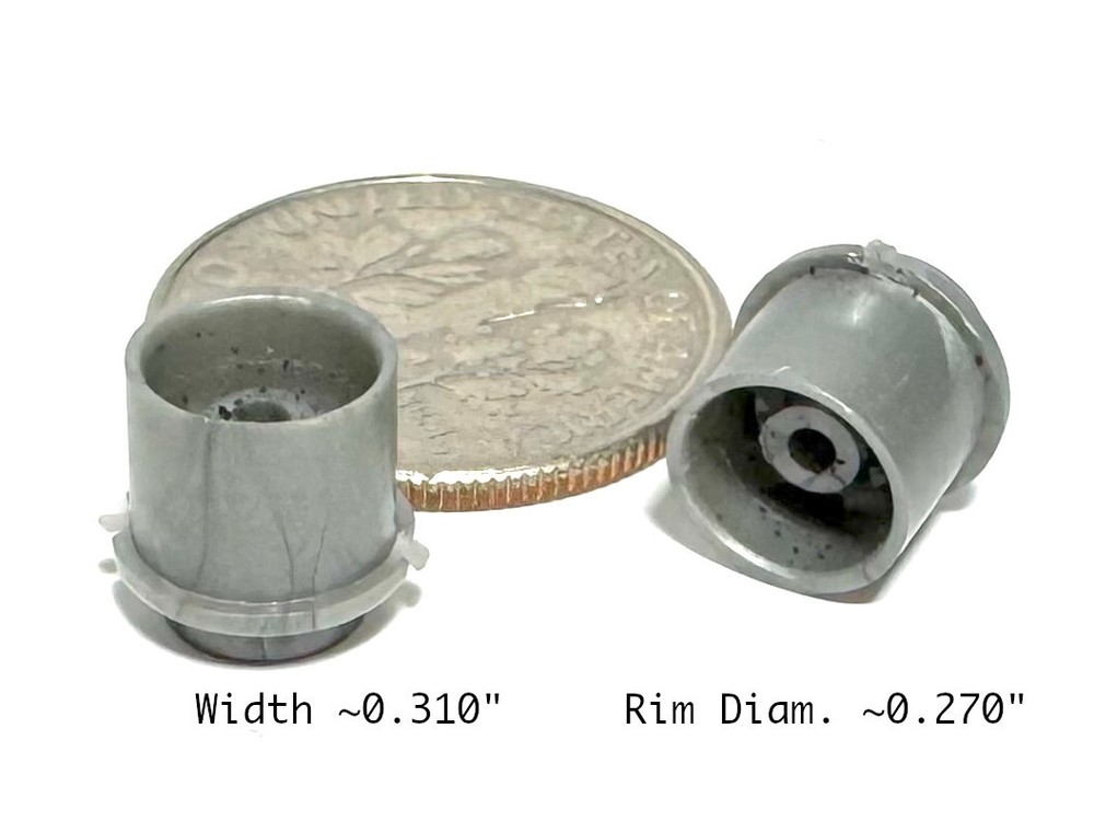 1993 TYCO TCR HO Slot Car Rear Wheels 2pc Unused Factory Tune-Up Parts