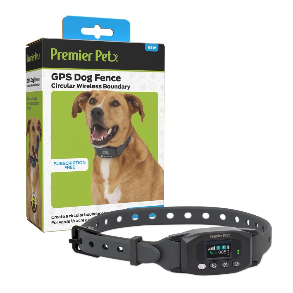 Premier Pet GPS Dog Fence Circular Wireless Boundary Collar New Open Box