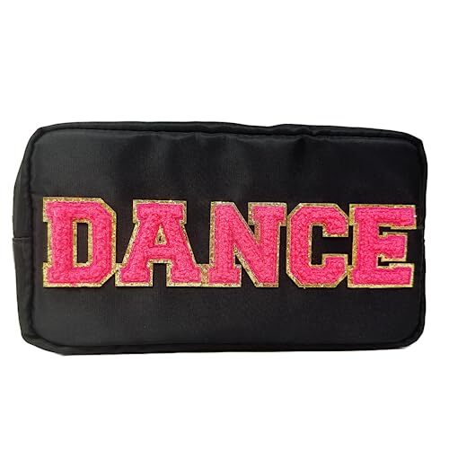 Dance Recital Gifts Letter Patch Nylon Makeup Bag Dance Teacher Appreciation Gif