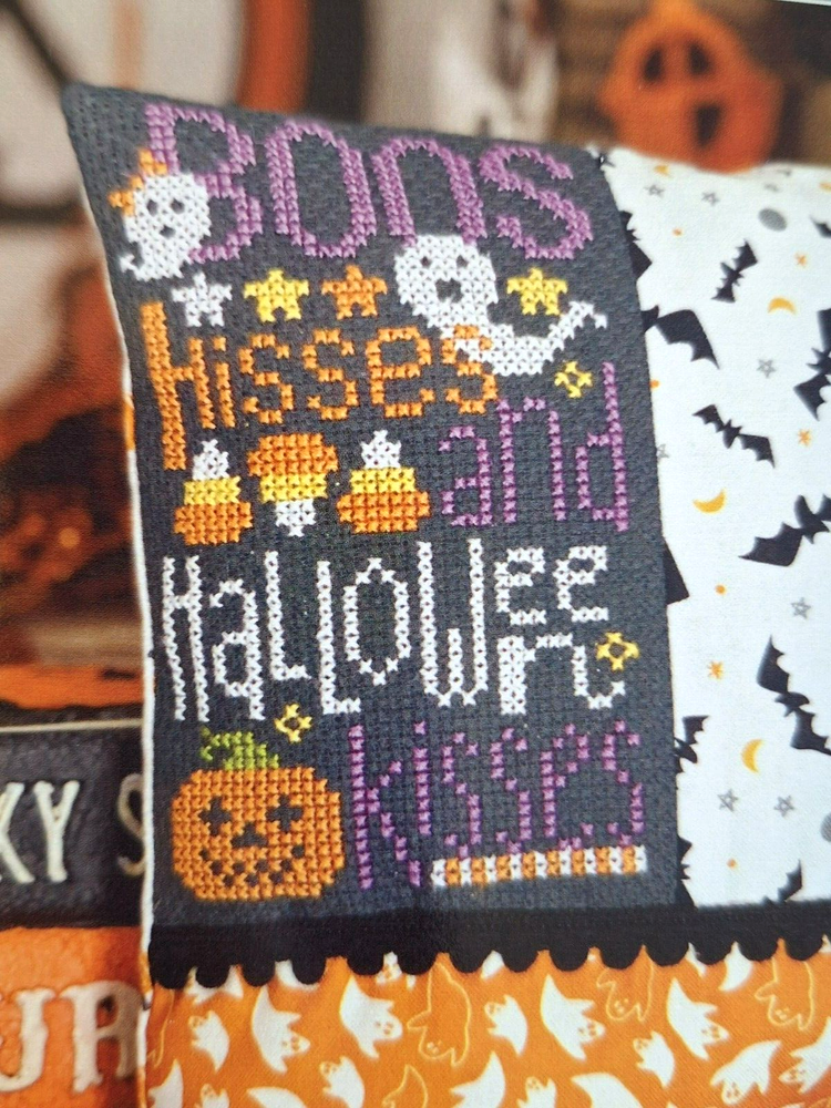 Halloween Kisses - Boos and Hisses - Candy Corn, Ghosts - Cross Stitch Chart