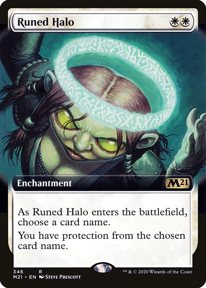 Runed Halo (346) Extended Art Core Set 2021 M21 MTG Magic