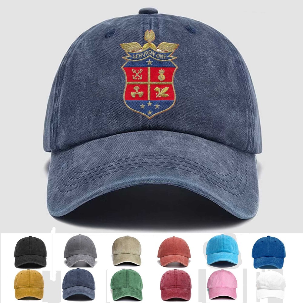 Custom Personalization Embroidered Hat SERVRON 1, Veteran Cap, Trucker Hat, Gift