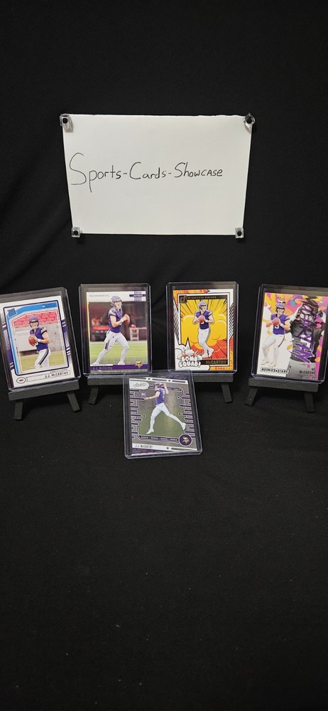 2024 JJ McCarthy 5-Card Rookie Lot Minnesota Vikings Donruss RC Inserts