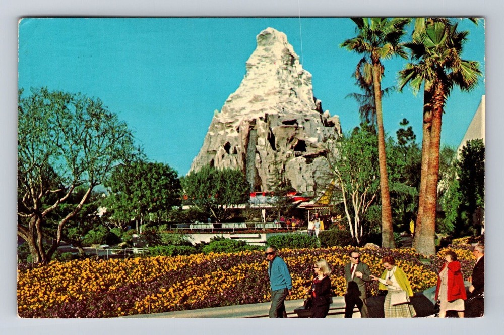 Vintage 1972 Disney World Orlando Florida Matterhorn Mountain Postcard