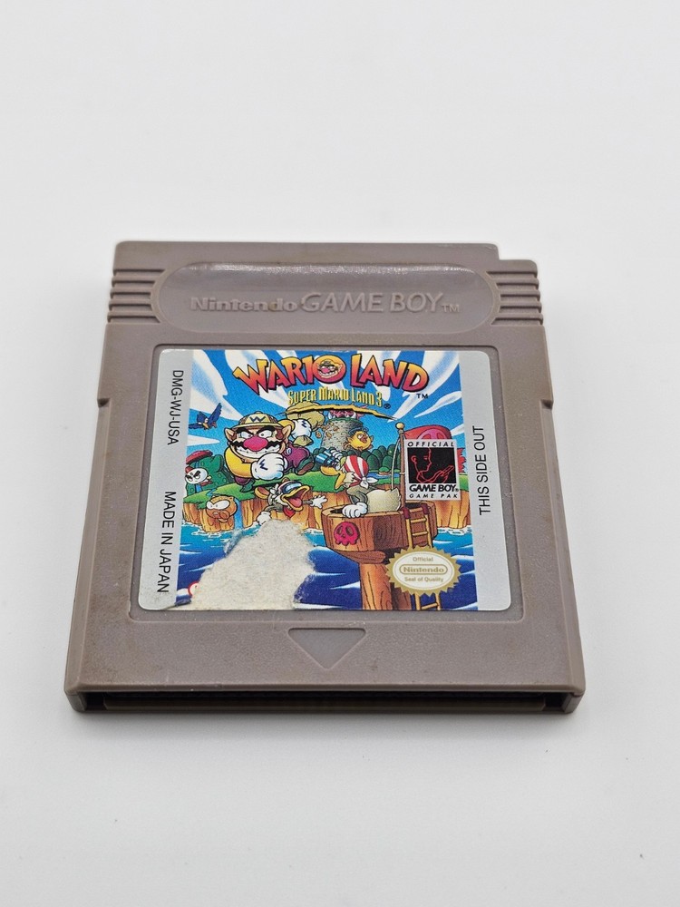 Nintendo Gameboy Wario Land Super Mario Land 3 Cartridge Only Cleaned & Tested