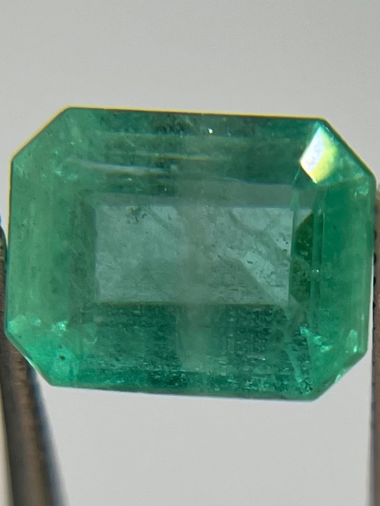 1.64 Ct Natural Emerald – Emerald Cut Green Beryl – 8.07 x 6.03 mm Loose EM45
