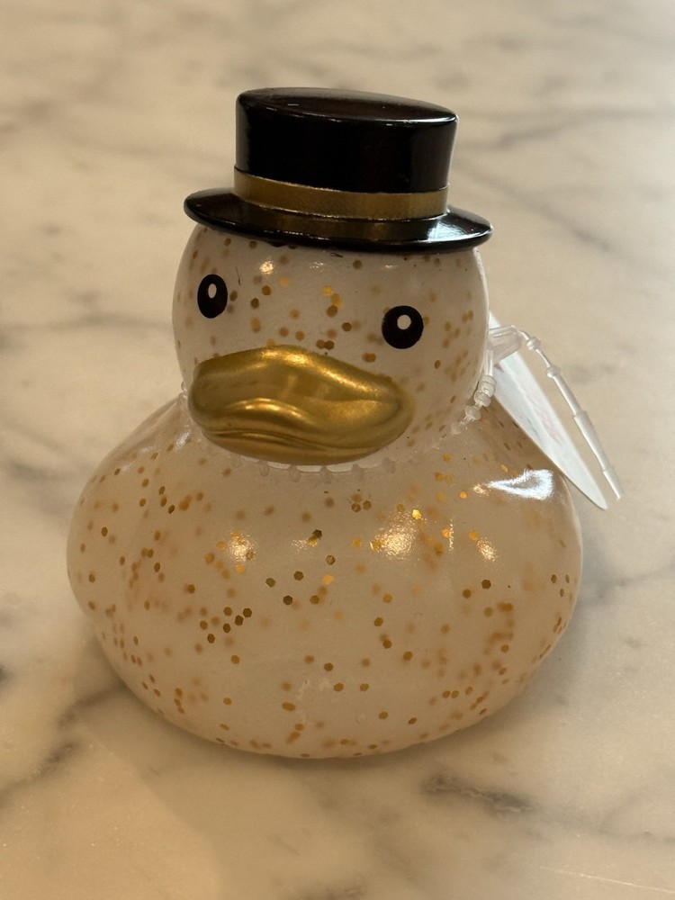 2024 Target Bullseye New Years Glitter Rubber Duck with Top Hat Holiday Collectible-image