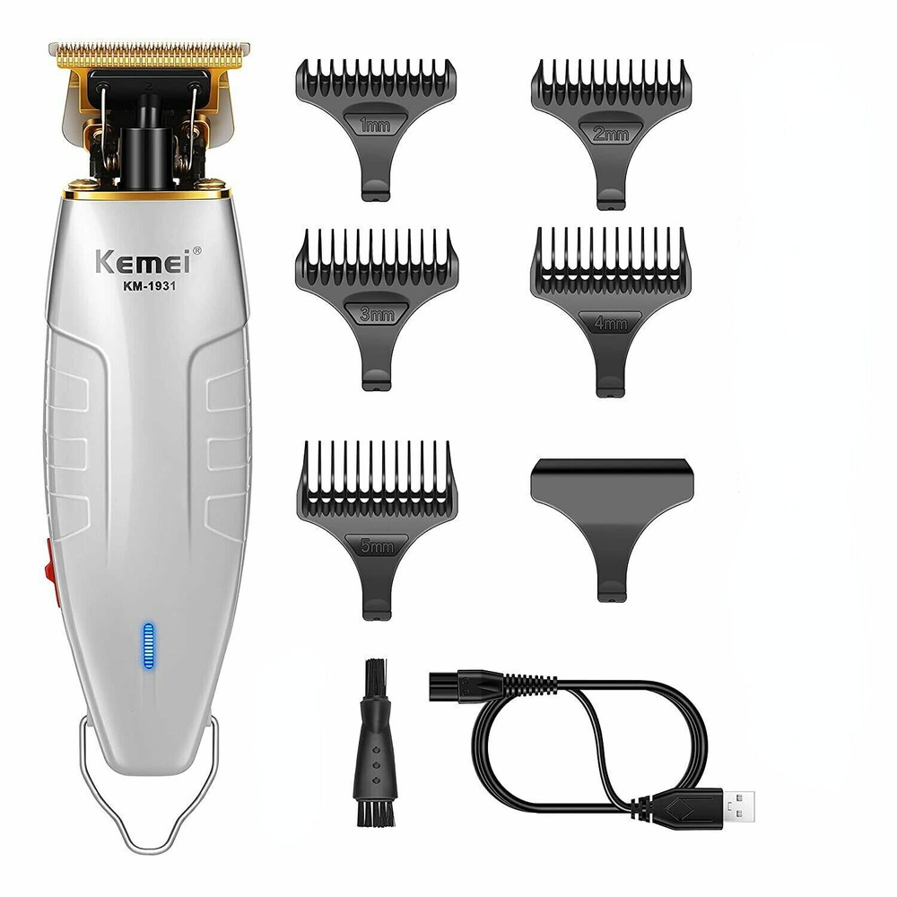 Kemei Hair Trimmer Baldheaded Hair Beard Clipper Cordless Grooming Kits KM-1931
