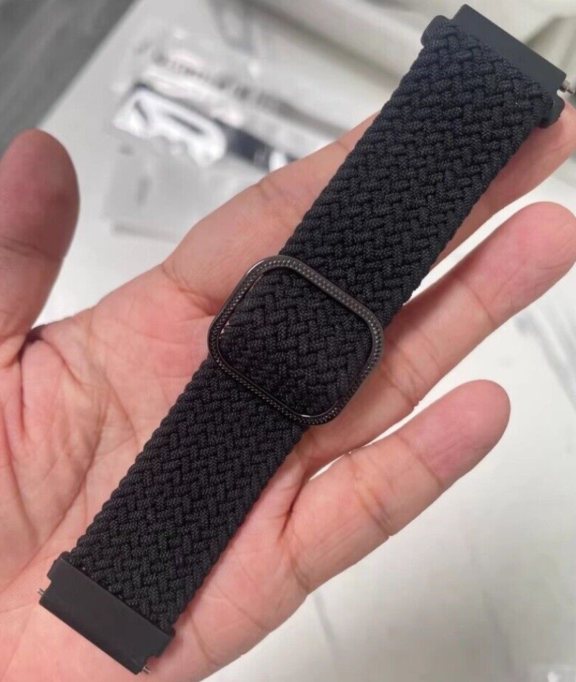 For HUAWEI Watch GT4 Dial 46mm Elastic Magnetic Nylon Wristwatch Band Strap 22mm