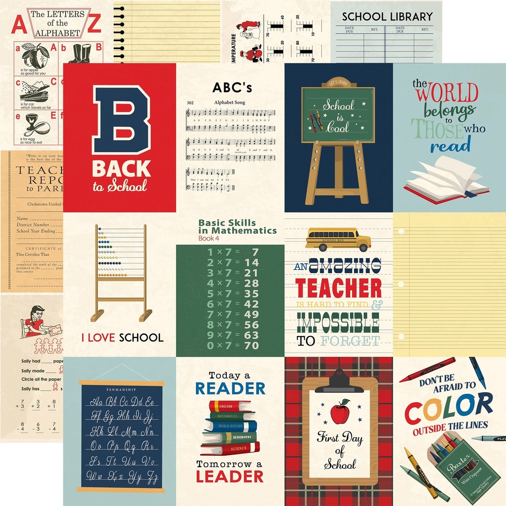 Back to School Double-Sided Cardstock 12