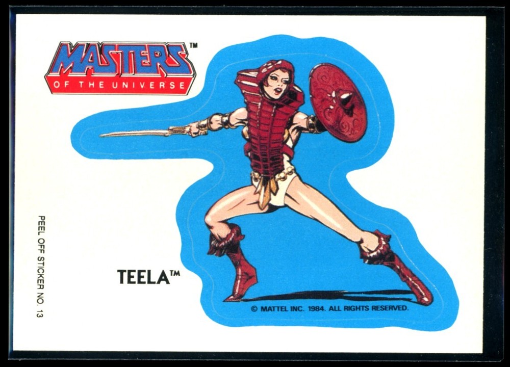 Vintage 1984 Masters of the Universe Teela Sticker #13 NM C1 Condition