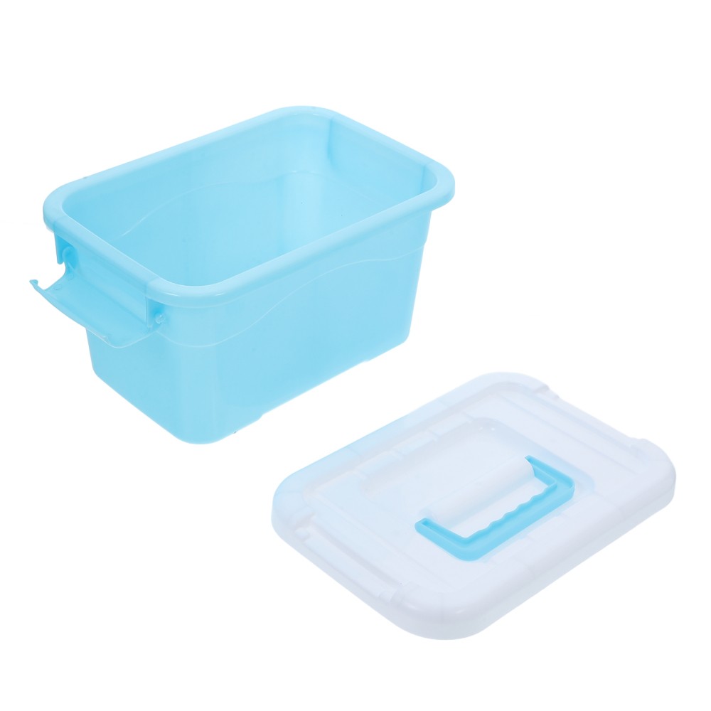Kids Plastic Toy Storage Box with Lids - Organizer Bins & Containers  