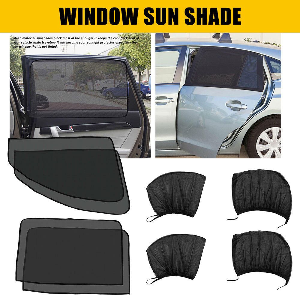 Car Window Rear Side screen Mesh Shade Sun Cover Windshield Sunshade Visor M