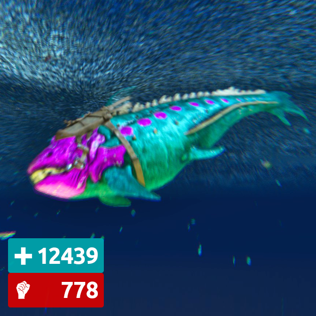 Ark Survival Ascended PVE PC XBOX PS5 NEW Top Stats Dunkleosteus Dunky CC 3385W