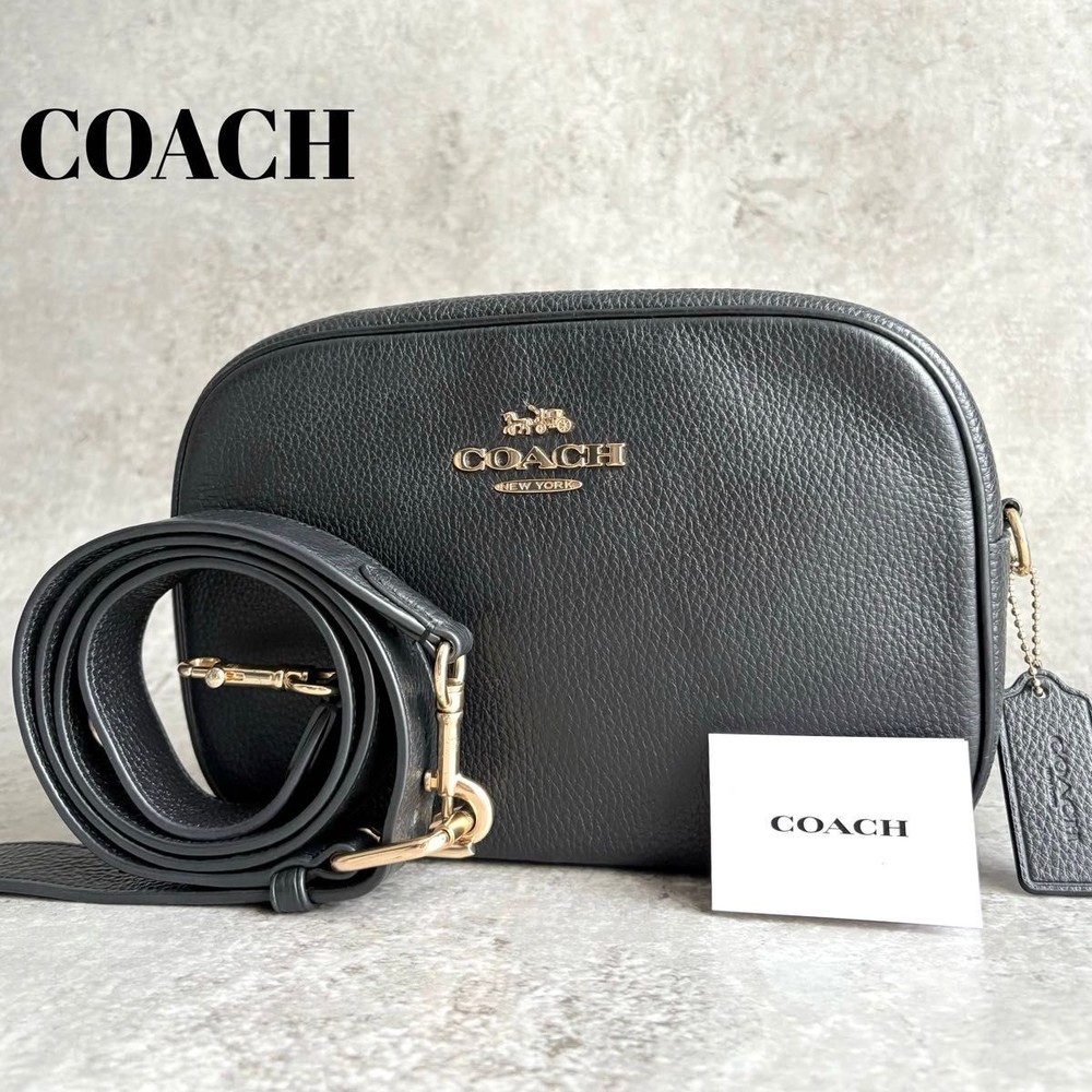 Excellent Condition COACH Jamie Pebbled Leather Crossbody Camera Bag Sling