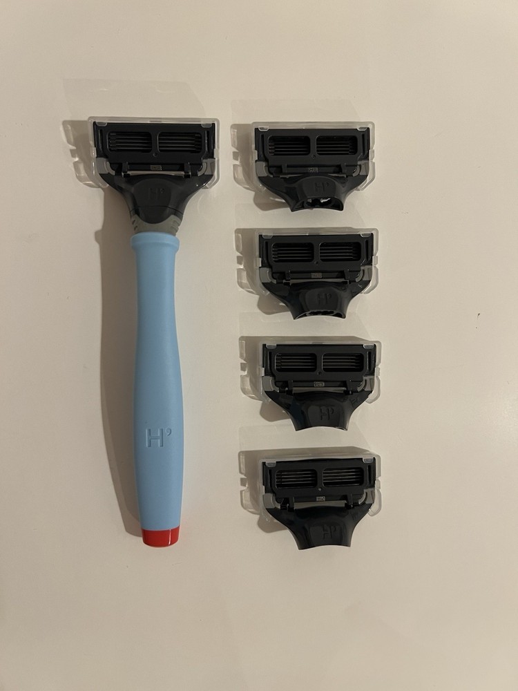 5x Harry's Men's Razor Blade Refills, 5 Blade Razor Cartridges Genuine Germany