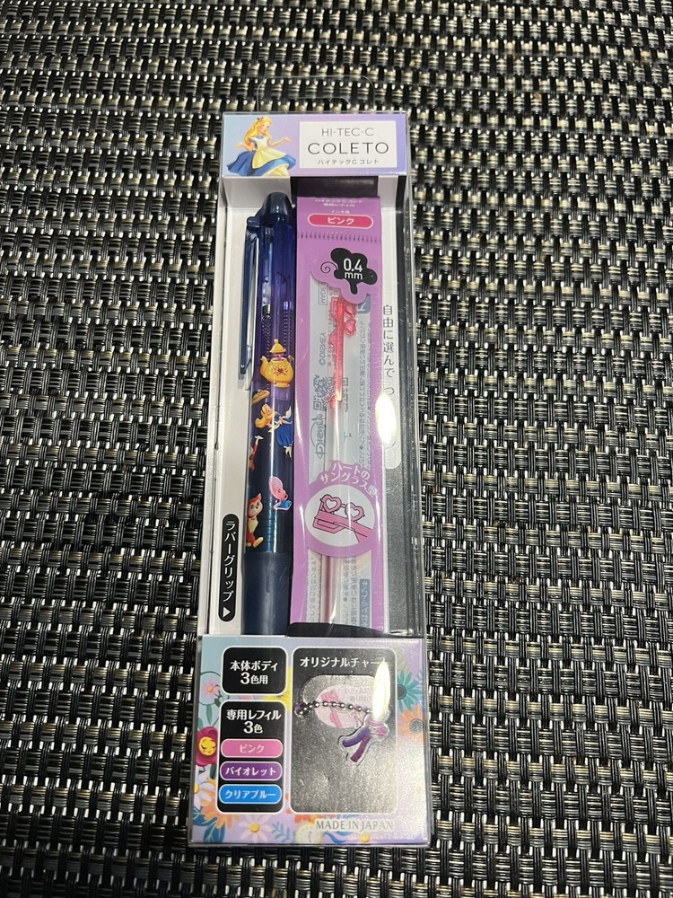 Alice in Wonderland Hi-Tec C Coleto 0.4mm water-based gel ink with charm 3 Color