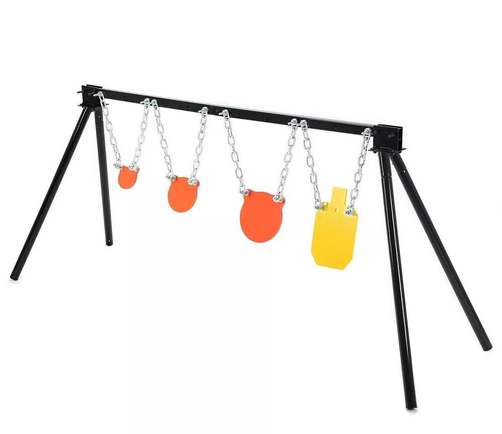 Outdoor Shooting Target Stand Kit with Gongs and Torso Target System