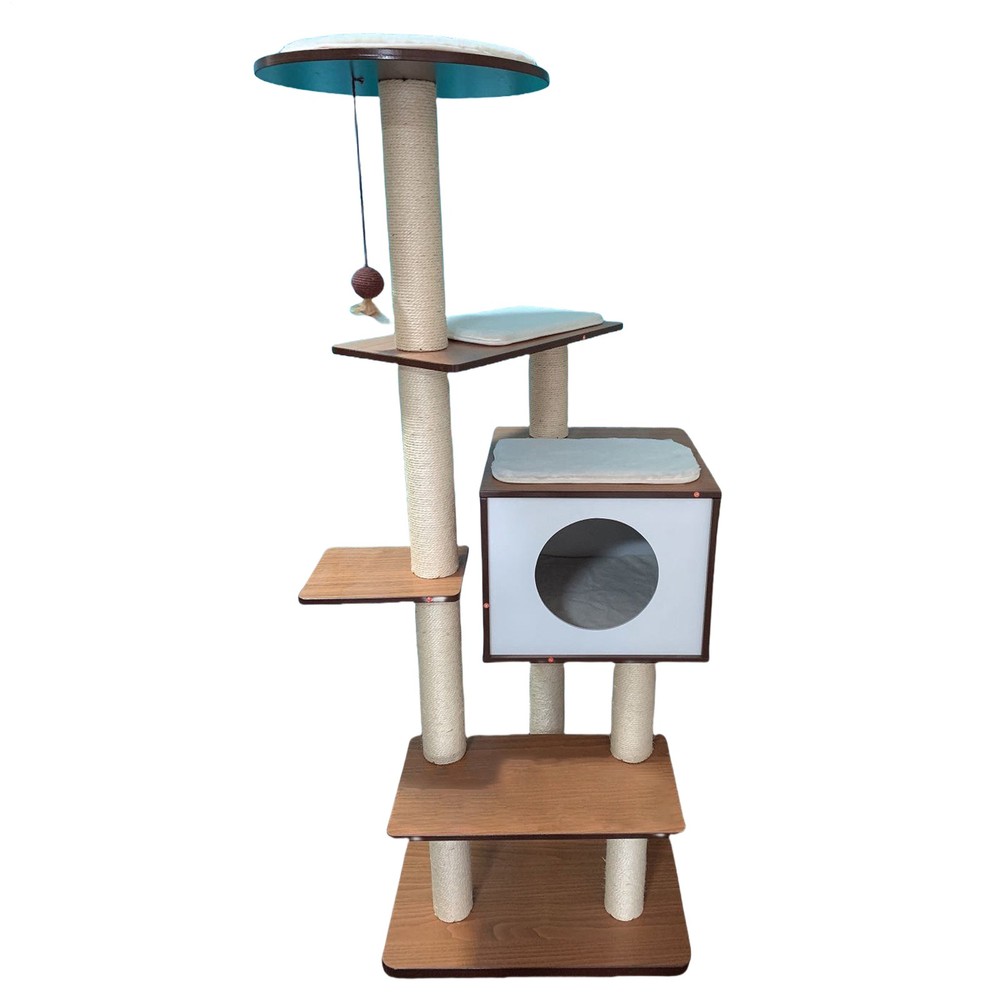 Brand New Cat Tree Tower with Condo and Climbing Frame for Kittens
