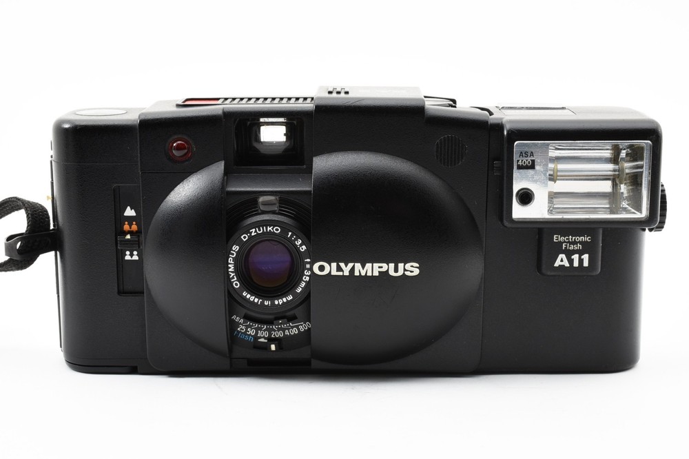 SALE New Seal Olympus XA2 A11 Flash Black 35mm Film Camera From JAPAN-image