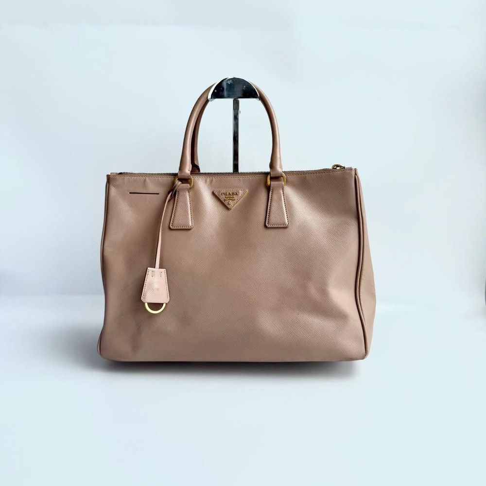 Prada Saffiano Leather Tote Bag Made in Japan