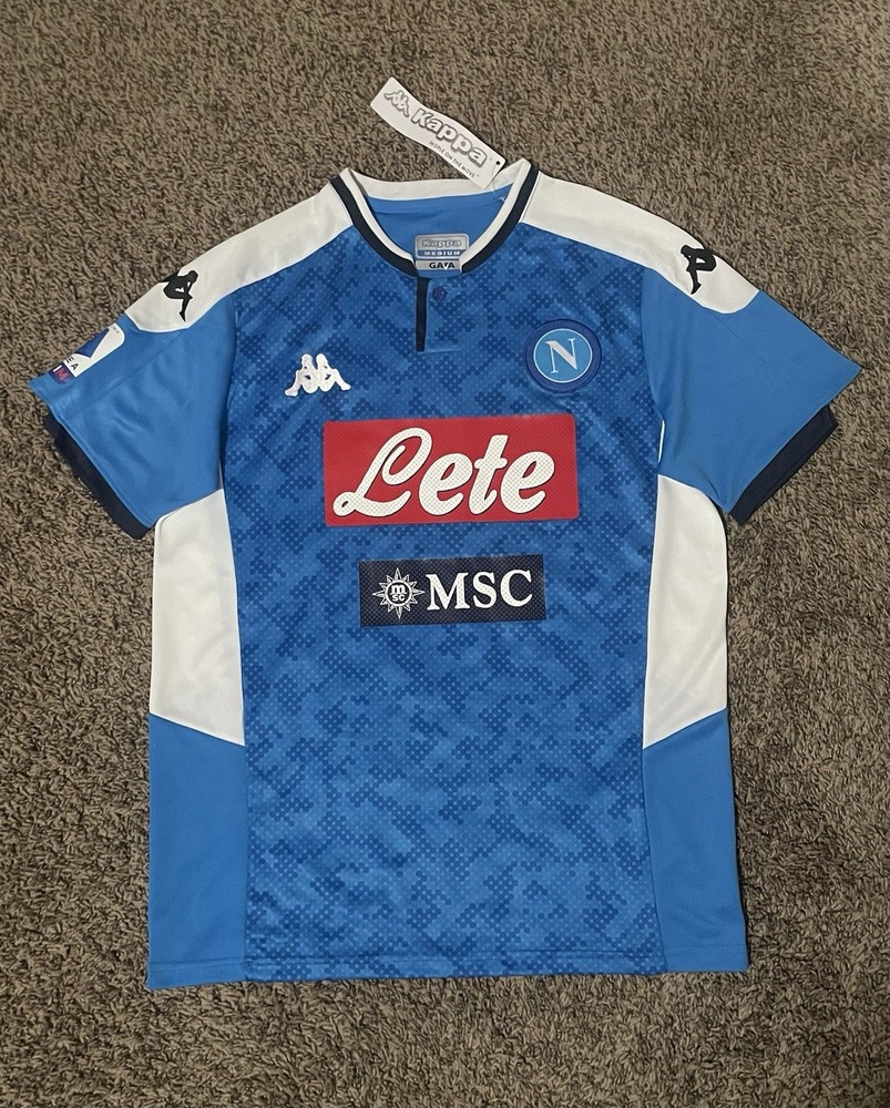 Kappa SSC Napoli 2019-2020 Authentic Home Soccer Jersey Size M NWT With Shorts