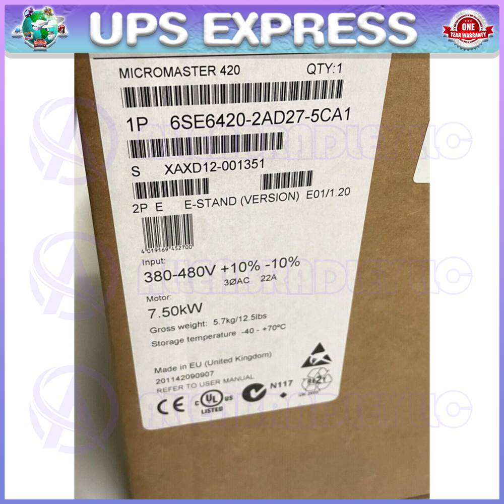 6SE6420-2AD27-5CA1 Siemens MICROMASTER  6SE6420-2AD27-5CA1 GQZ1