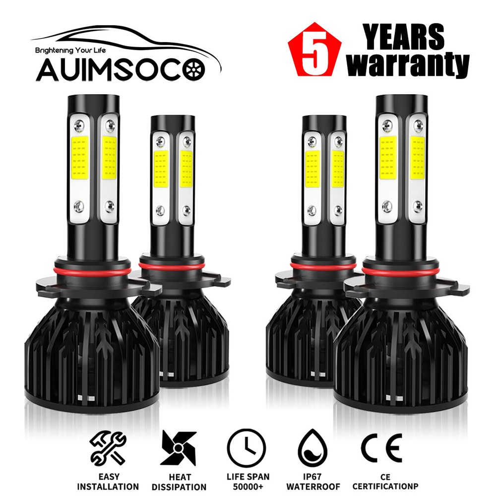 For GMC Savana 1500 2500 3500 Combo LED Headlight Kit Hi/Lo Beam Bulbs