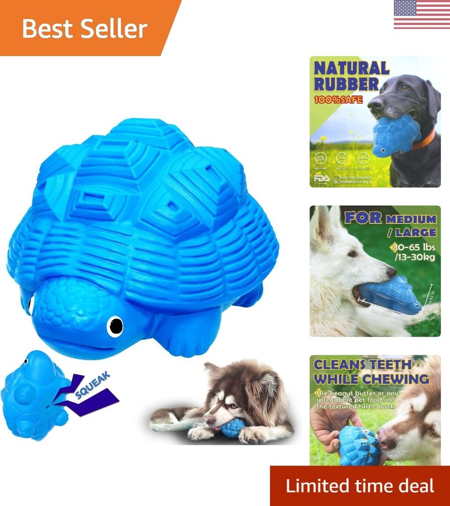 Interactive Squeaky Dog Toy for Anxiety Relief and Dental Care - Tough Structure