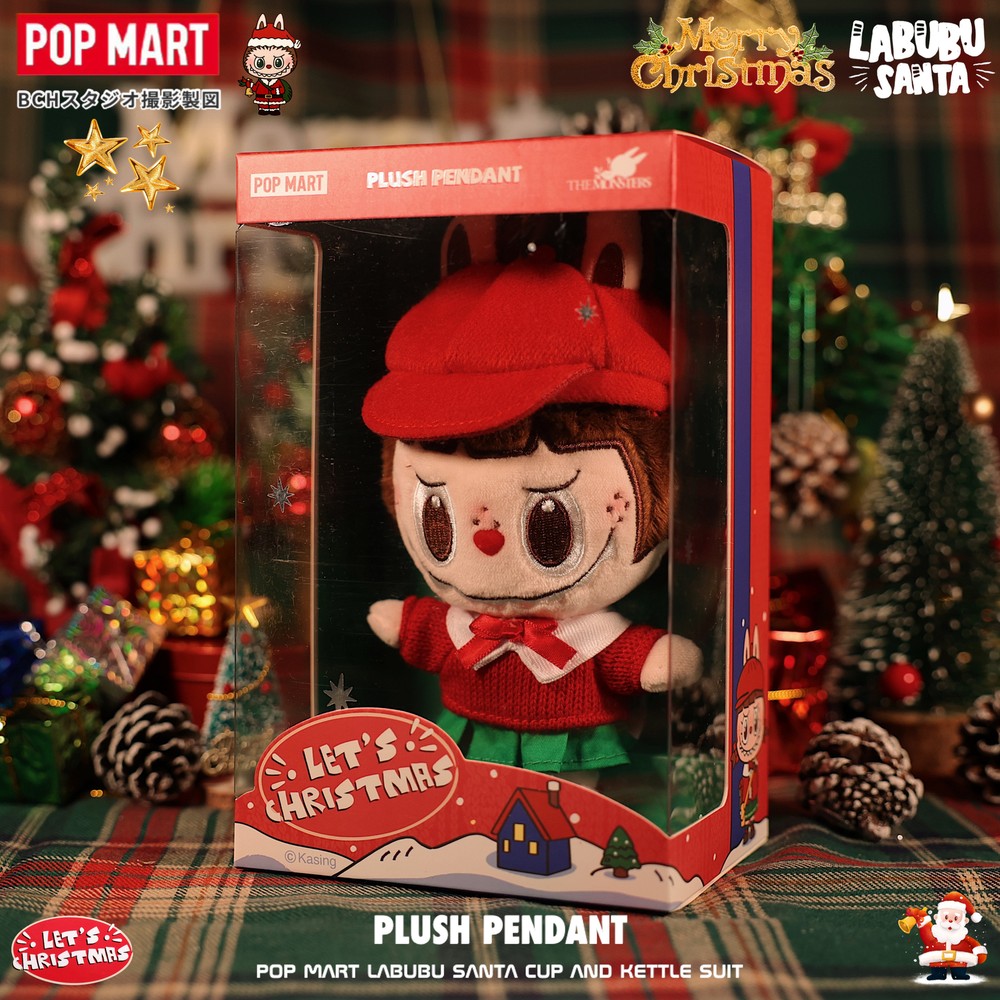 POP MART Labubu Let's Christmas Plush Pendant Collection Figure Hot Toy Gift
