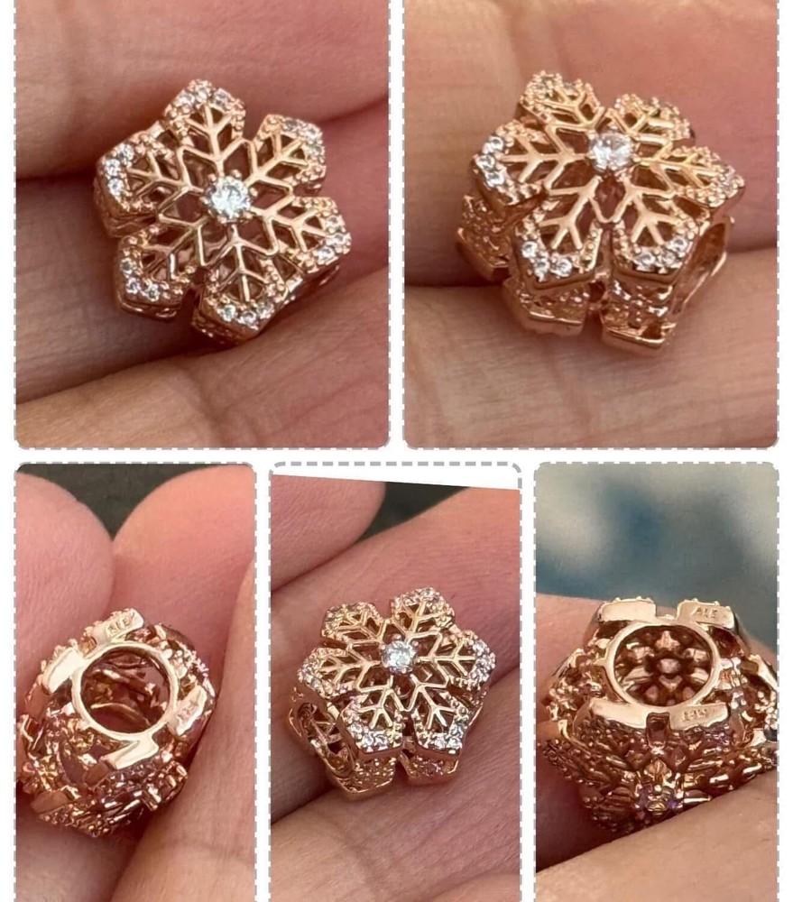 Pandora Rose Gold Christmas Festive Charm So Pretty