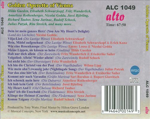 VARIOUS ARTISTS GOLDEN OPERETTA OF VIENNA NEW CD