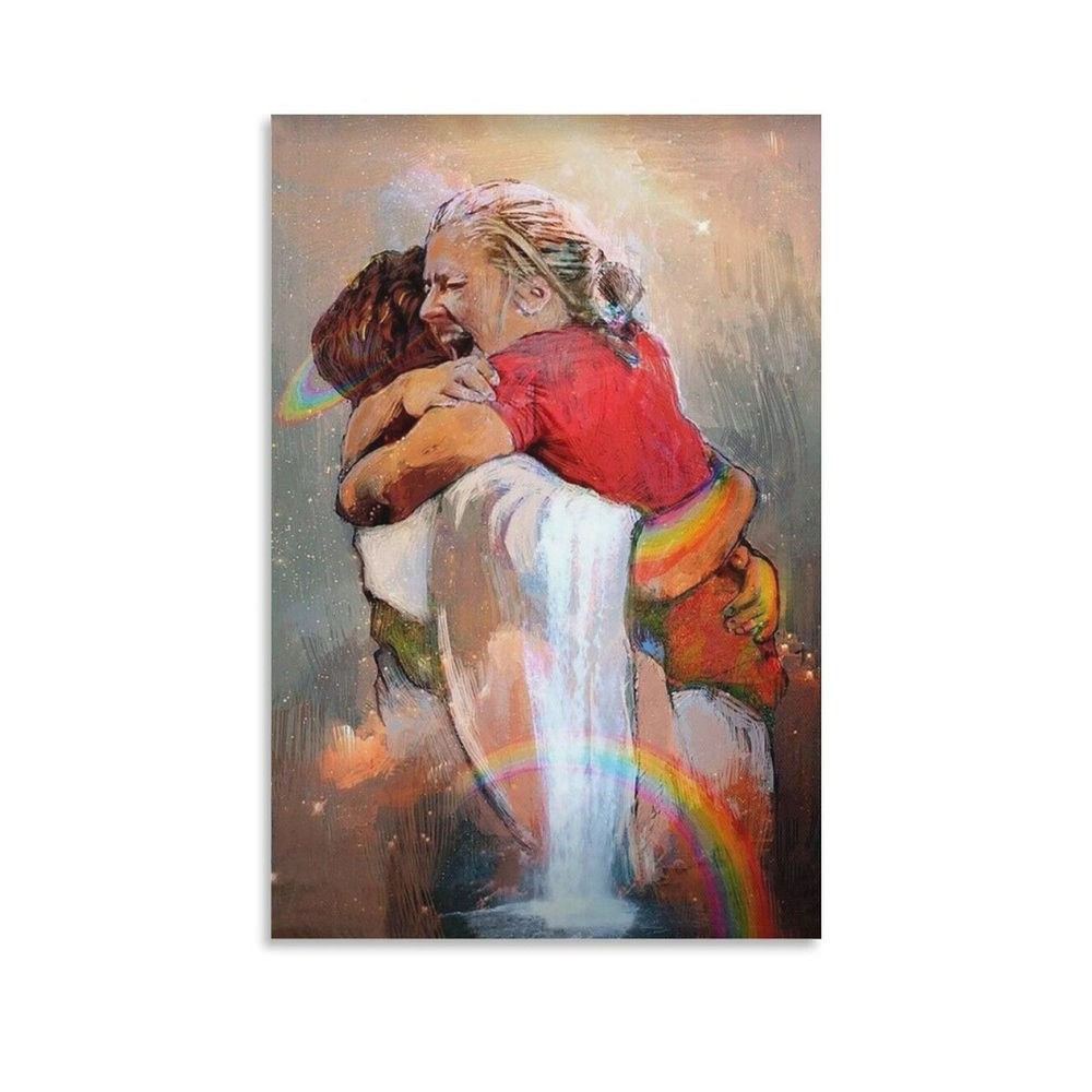 First Day In Heaven Jesus Christ Canvas Art Poster Wall Art Picture Print
