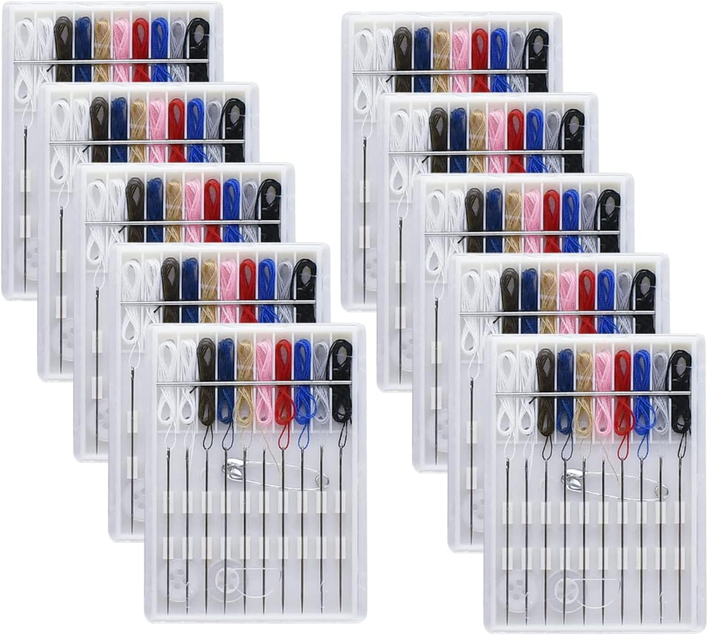 10 Quick Fix Sewing Kits with Pre-Threaded Needles for Travel & Home Clothing Repairs