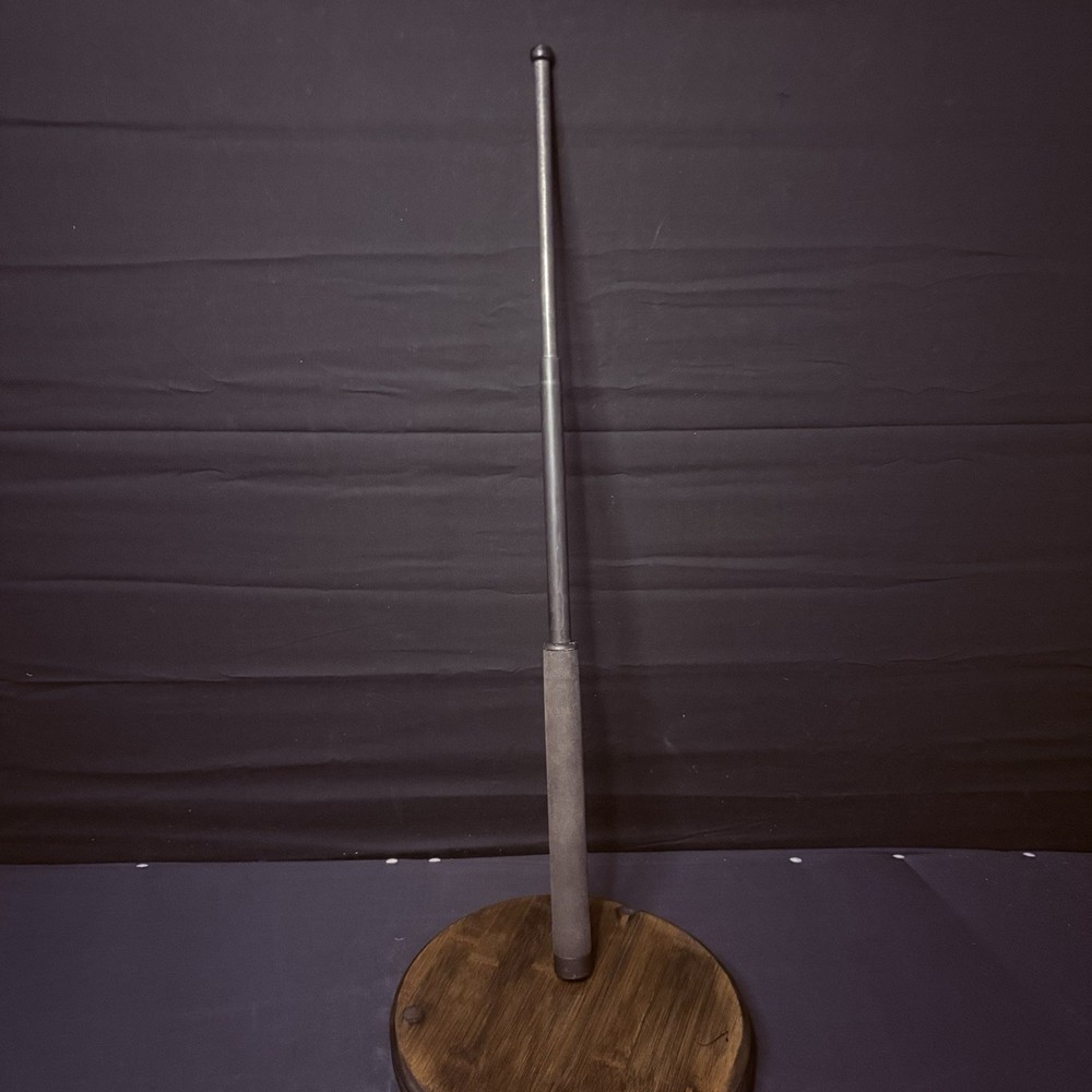 Expandable 26 Inch Walking Stick with Foam Handle and Black Shaft