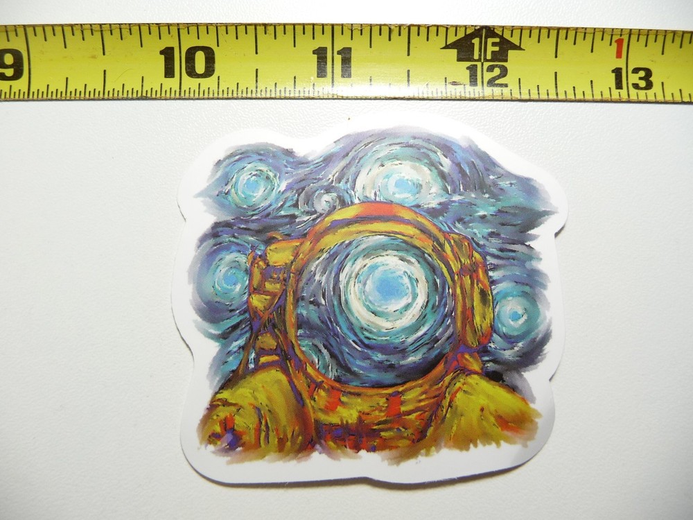 VINCENT VAN GOGH ASTRONAUT DECAL STICKER CLASSIC ARTIST PAINTER