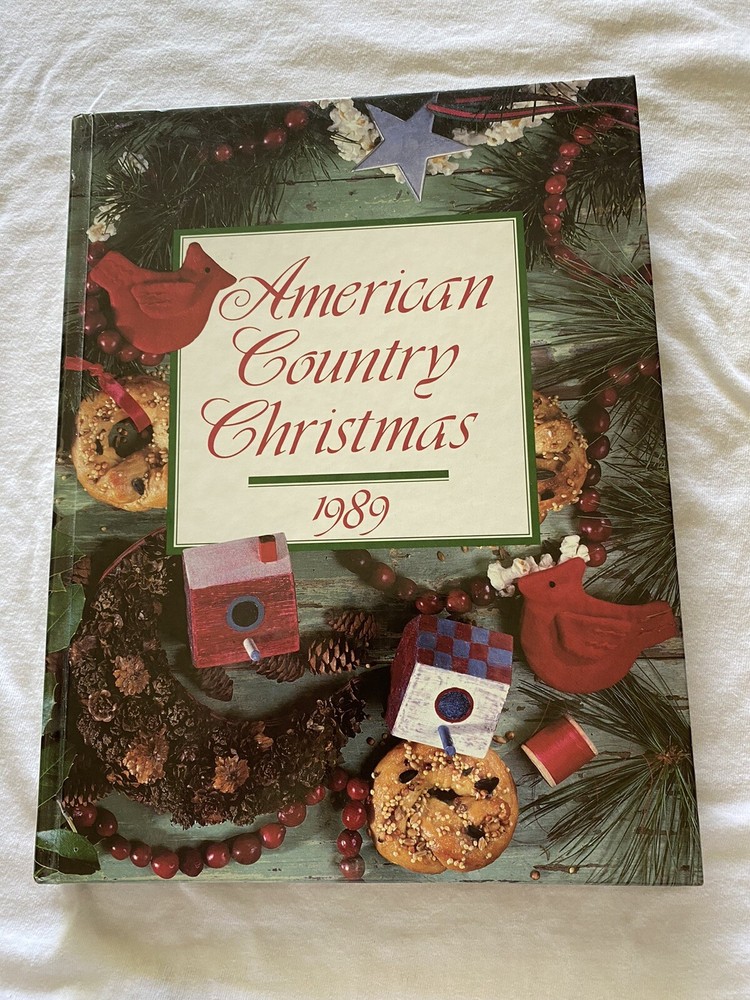 Vintage 1989 American Country Christmas Book by Oxmoor House in Great Condition