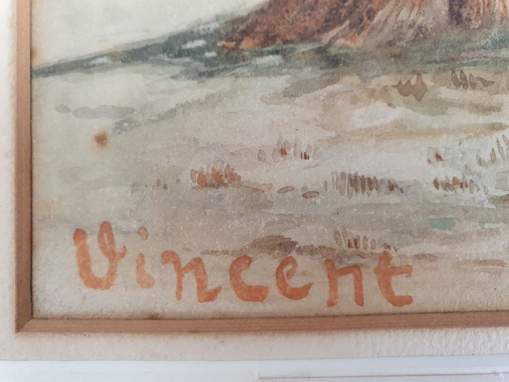 Vincent Willem van Gogh Original vintage art rare painting hand signed No print