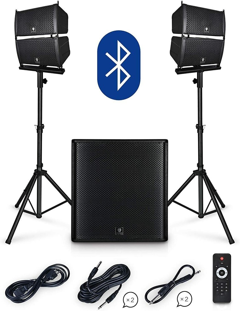 RK RECK Club 4000 18'' 4000W P.M.P.O Stereo PA Speaker System Combo Set