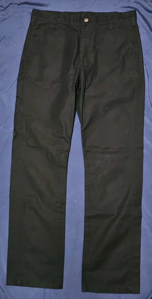 Carhartt Pants Mens 33x30 (33x28.5) Black Rugged Relaxed Fit 103109 001