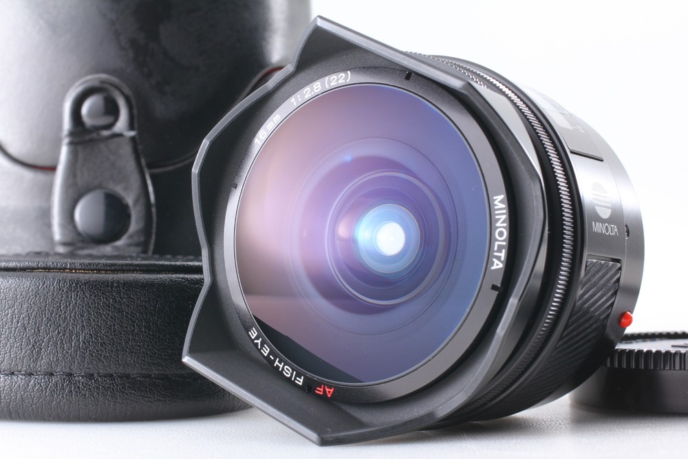[N MINT in Case] Minolta AF Fisheye 16mm f/2.8 For Sony A mount Lens From Japan