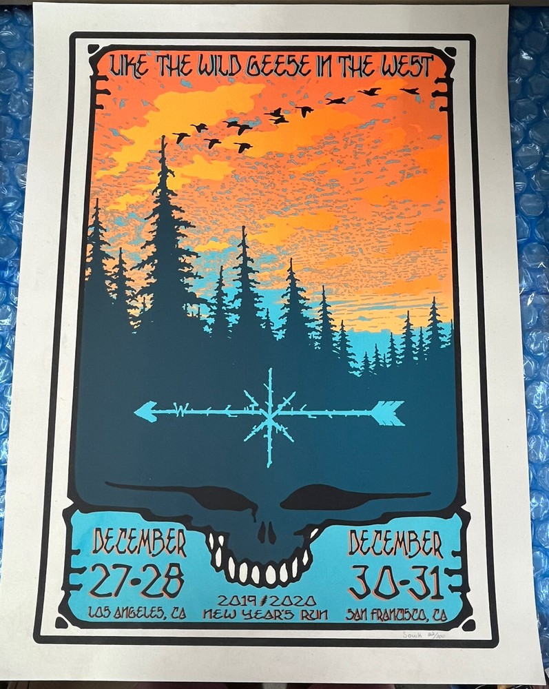 Grateful Dead New Years Run 18x24 Vintage Tour Poster-image